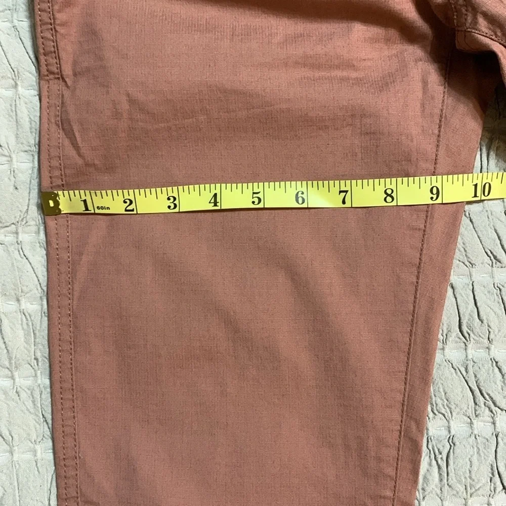 Vuori Women’s Ripstop Mauve Elastic Waist Drawstring Cotton Five-Pocket Pants XS